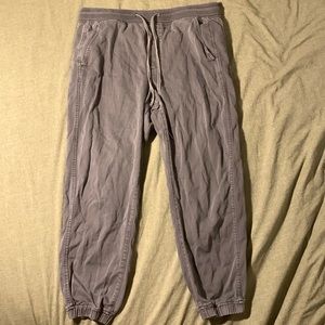 Gray drawstring pants